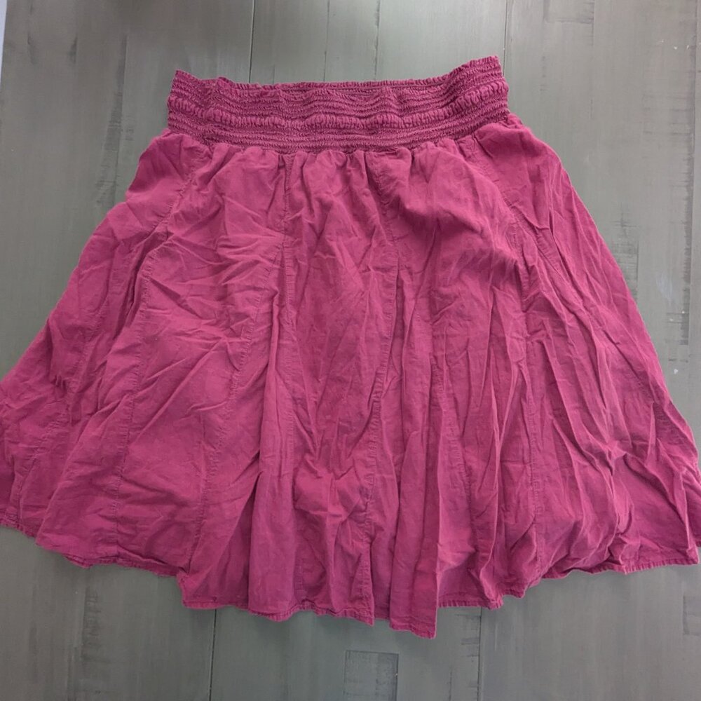 Flowy Elastic Lined Midi Skirt